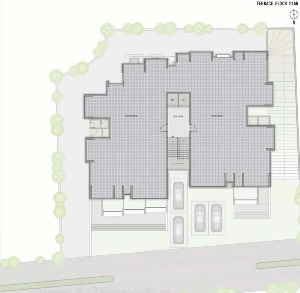 Layout of real estate project North One located at Vadaj, Ahmedabad, Gujarat