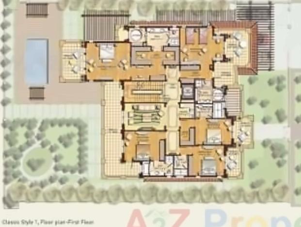 Layout of real estate project North Park () located at Jaspur, Ahmedabad, Gujarat