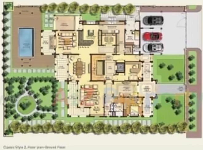 Layout of real estate project North Park () located at Jaspur, Ahmedabad, Gujarat