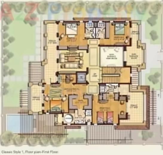 Layout of real estate project North Park located at Jaspur, Ahmedabad, Gujarat