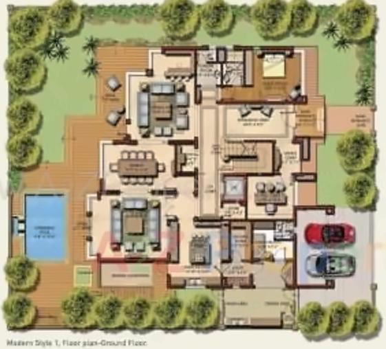 Layout of real estate project North Park located at Jaspur, Ahmedabad, Gujarat
