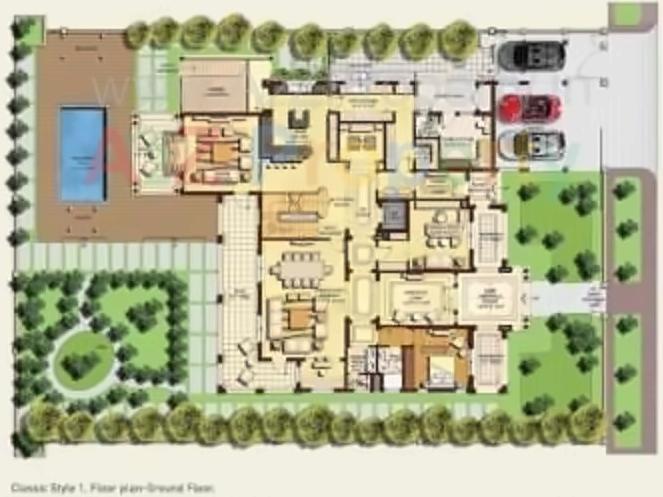 Layout of real estate project North Park () located at Khoraj, Ahmedabad, Gujarat