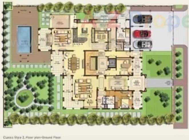 Layout of real estate project North Park () located at Khoraj, Ahmedabad, Gujarat