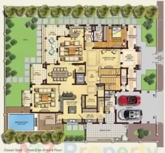 Layout of real estate project North Park () located at Khoraj, Ahmedabad, Gujarat