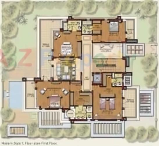Layout of real estate project North Park () located at Khoraj, Ahmedabad, Gujarat