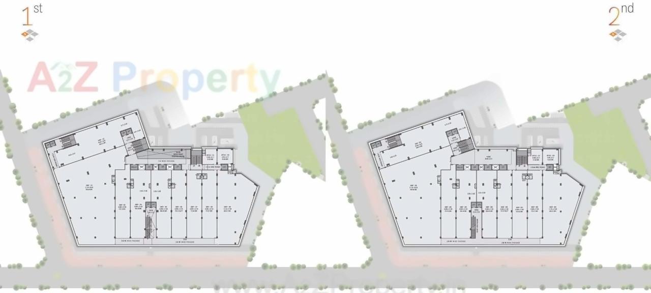 Layout of real estate project North Plaza located at Motera, Ahmedabad, Gujarat
