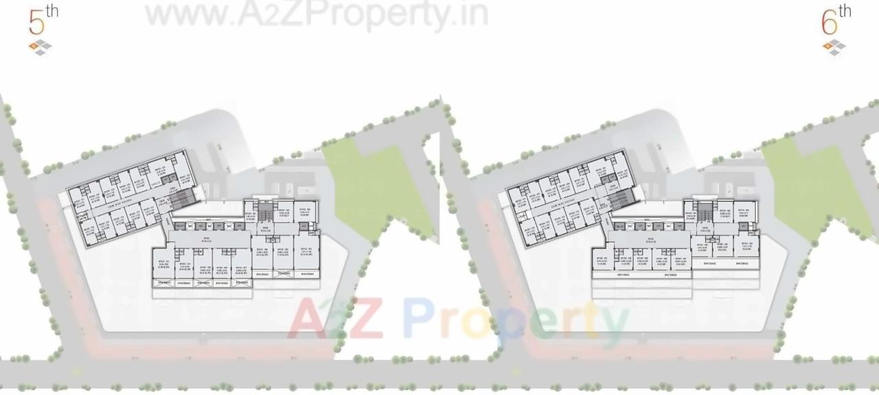 Layout of real estate project North Plaza located at Motera, Ahmedabad, Gujarat