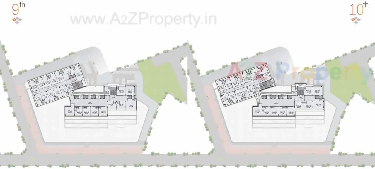 Layout of real estate project North Plaza located at Motera, Ahmedabad, Gujarat