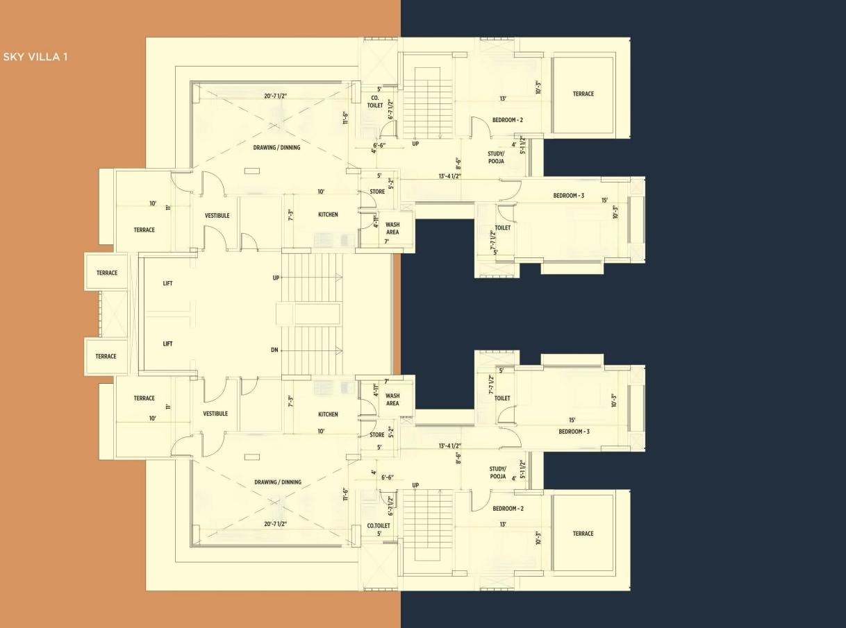 Layout of real estate project North Viento located at Chandkheda, Ahmedabad, Gujarat