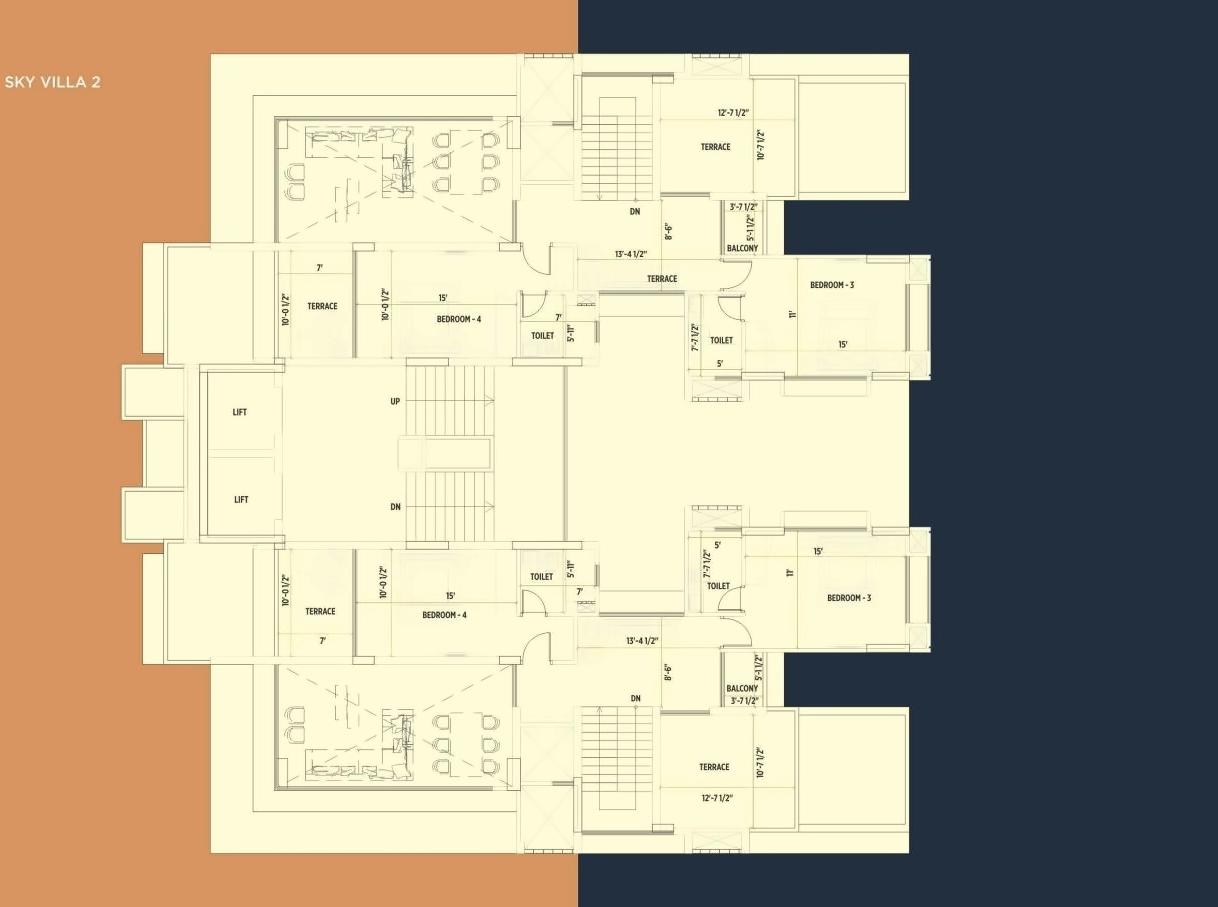 Layout of real estate project North Viento located at Chandkheda, Ahmedabad, Gujarat