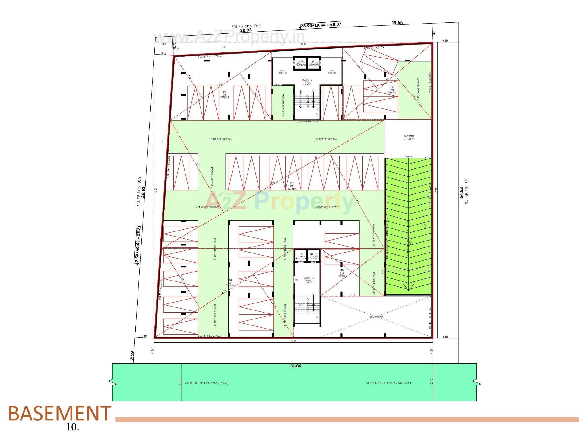 Layout of real estate project North View Symphony located at Bopal, Ahmedabad, Gujarat