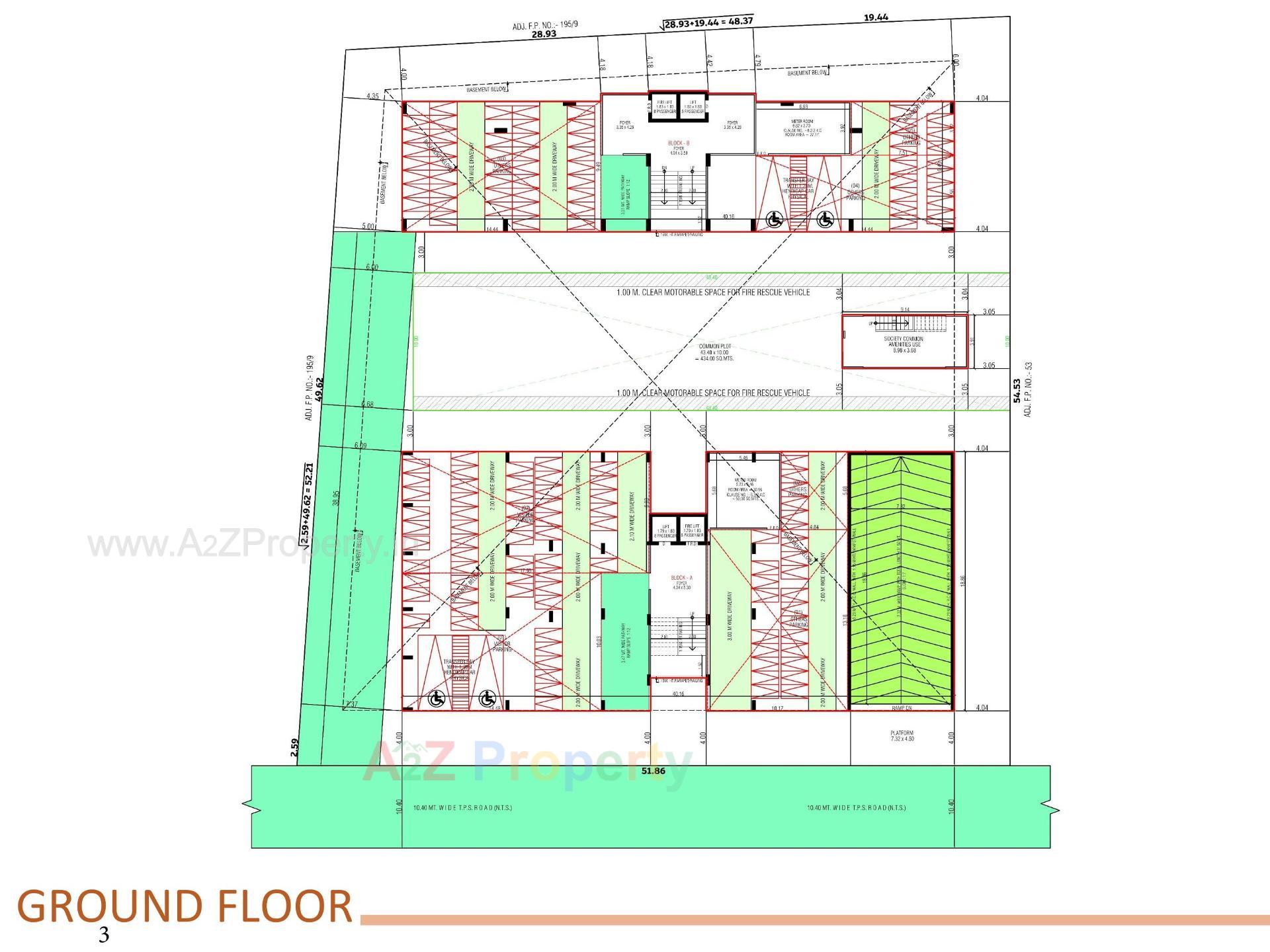 Layout of real estate project North View Symphony located at Bopal, Ahmedabad, Gujarat