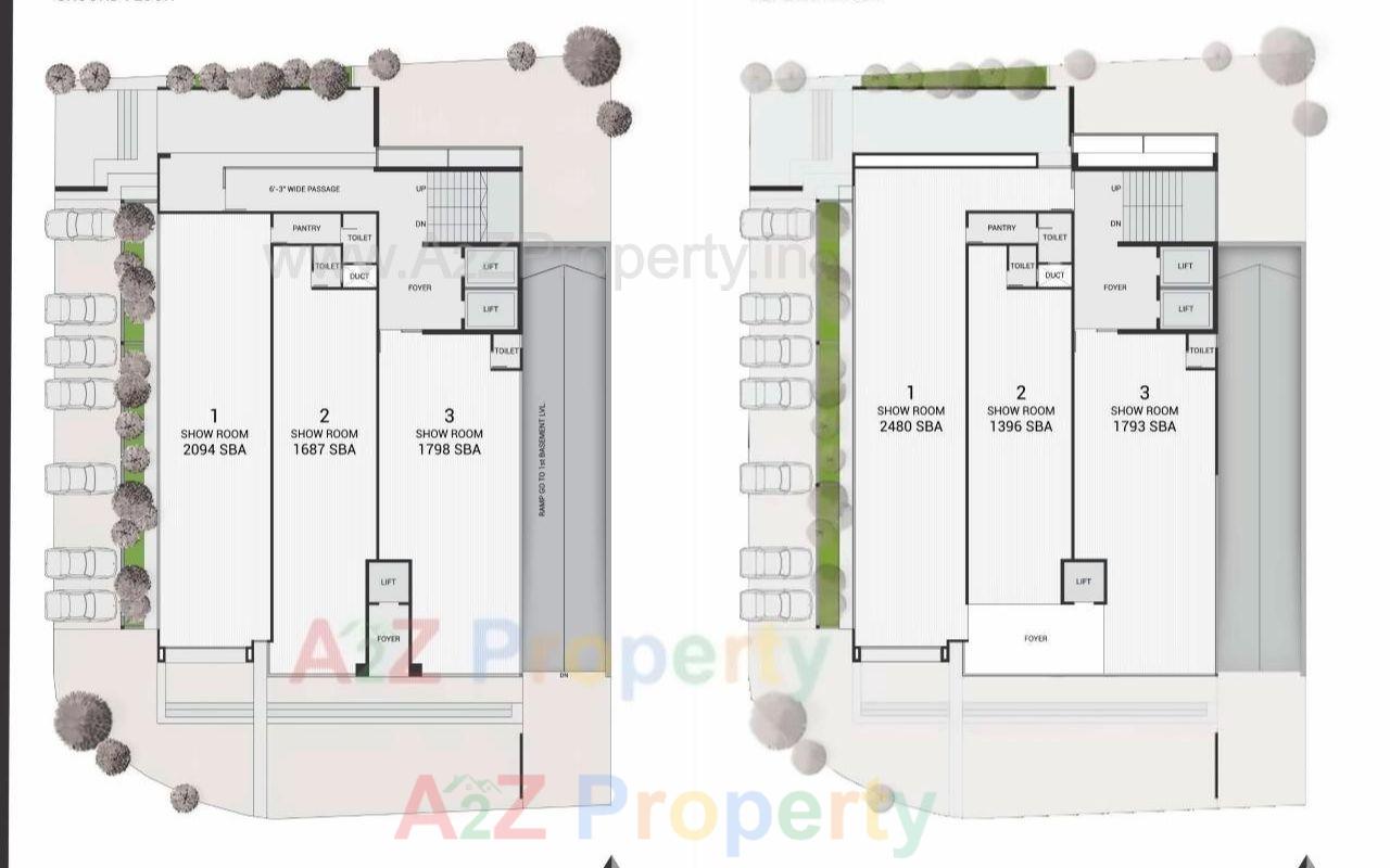 Layout of real estate project North View located at Kocharab, Ahmedabad, Gujarat