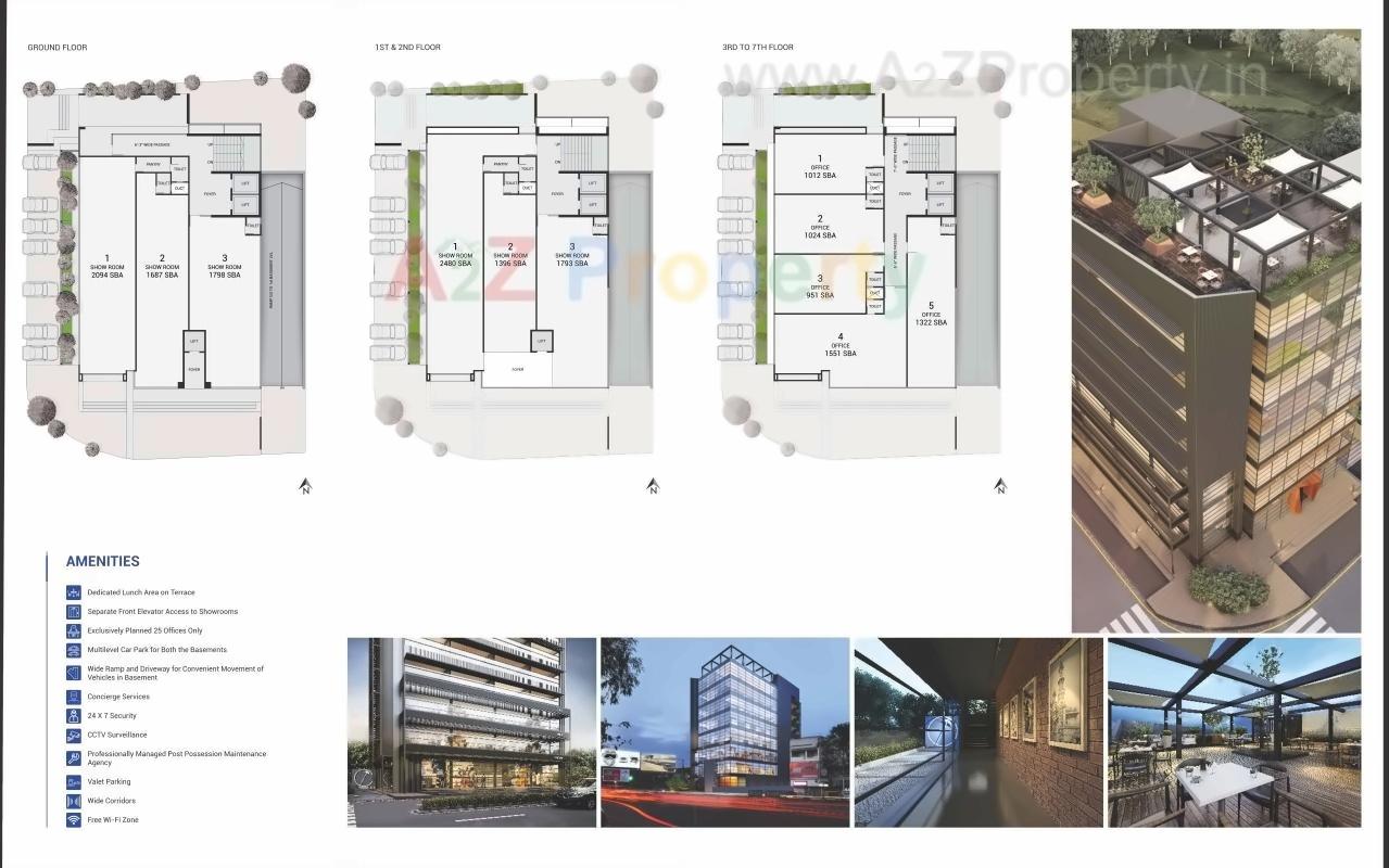 Layout of real estate project North View located at Kocharab, Ahmedabad, Gujarat
