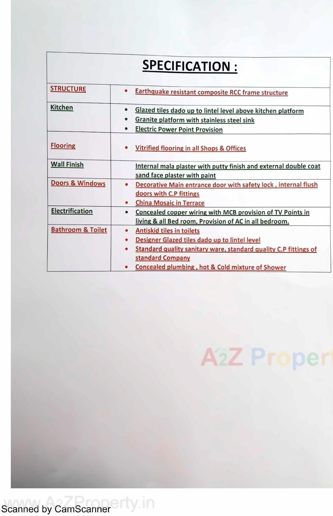 Project Specifications