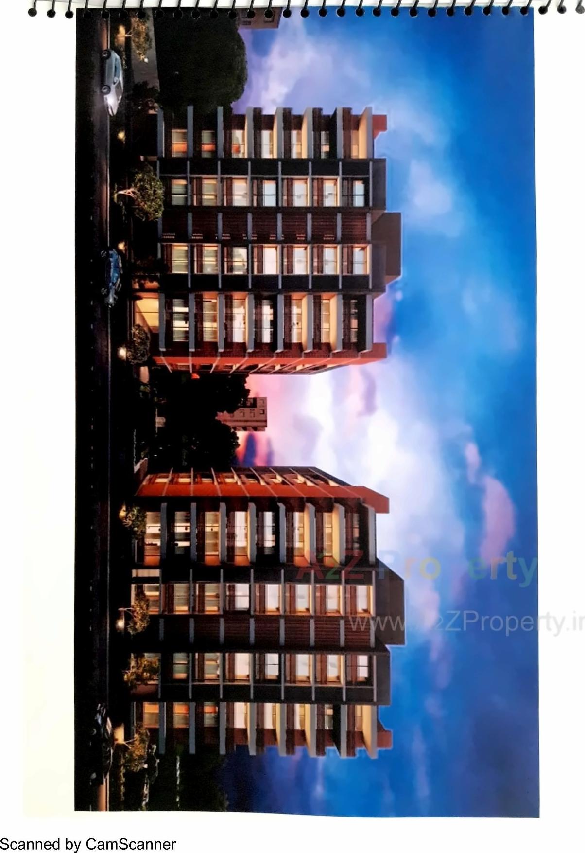 3D Elevation of real estate project Northview Co Op  Housing Society Ltd located at Kocharab, Ahmedabad, Gujarat