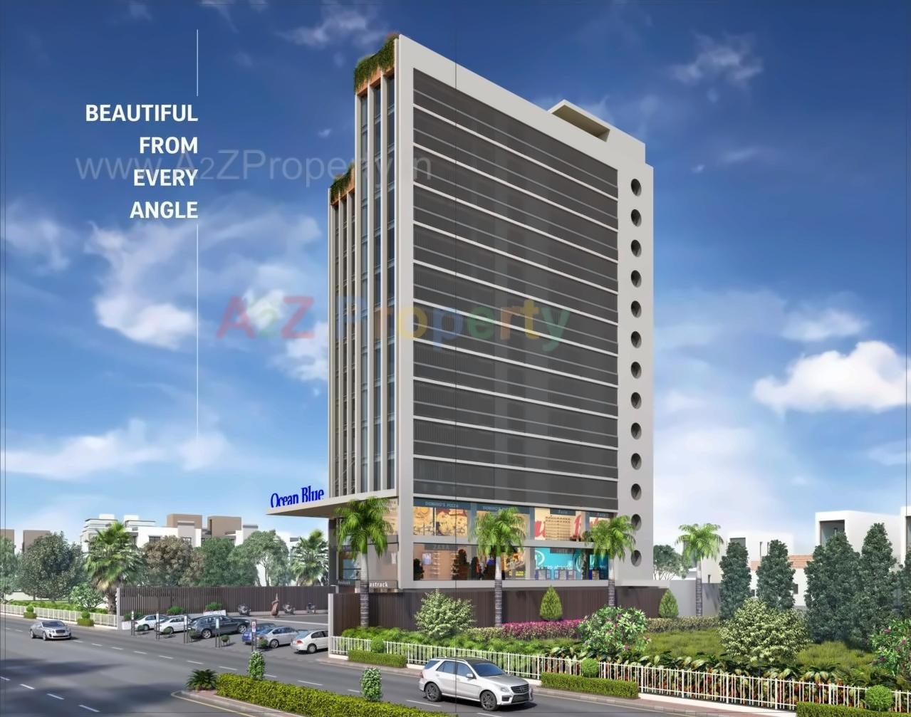 3D Elevation of real estate project Ocean Blue located at Chadavad, Ahmedabad, Gujarat