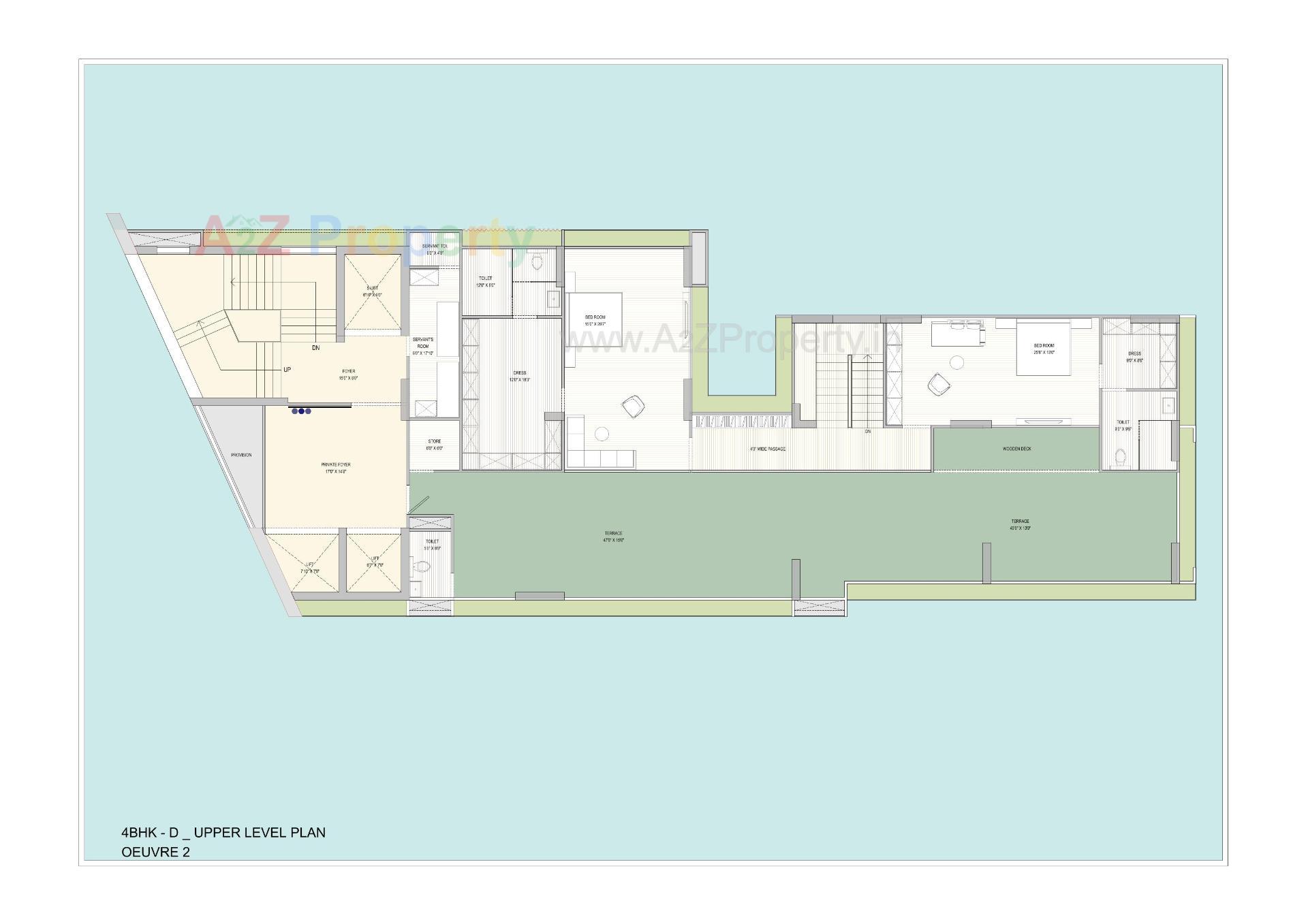 Layout of real estate project Oeuvre located at Bodakdev, Ahmedabad, Gujarat