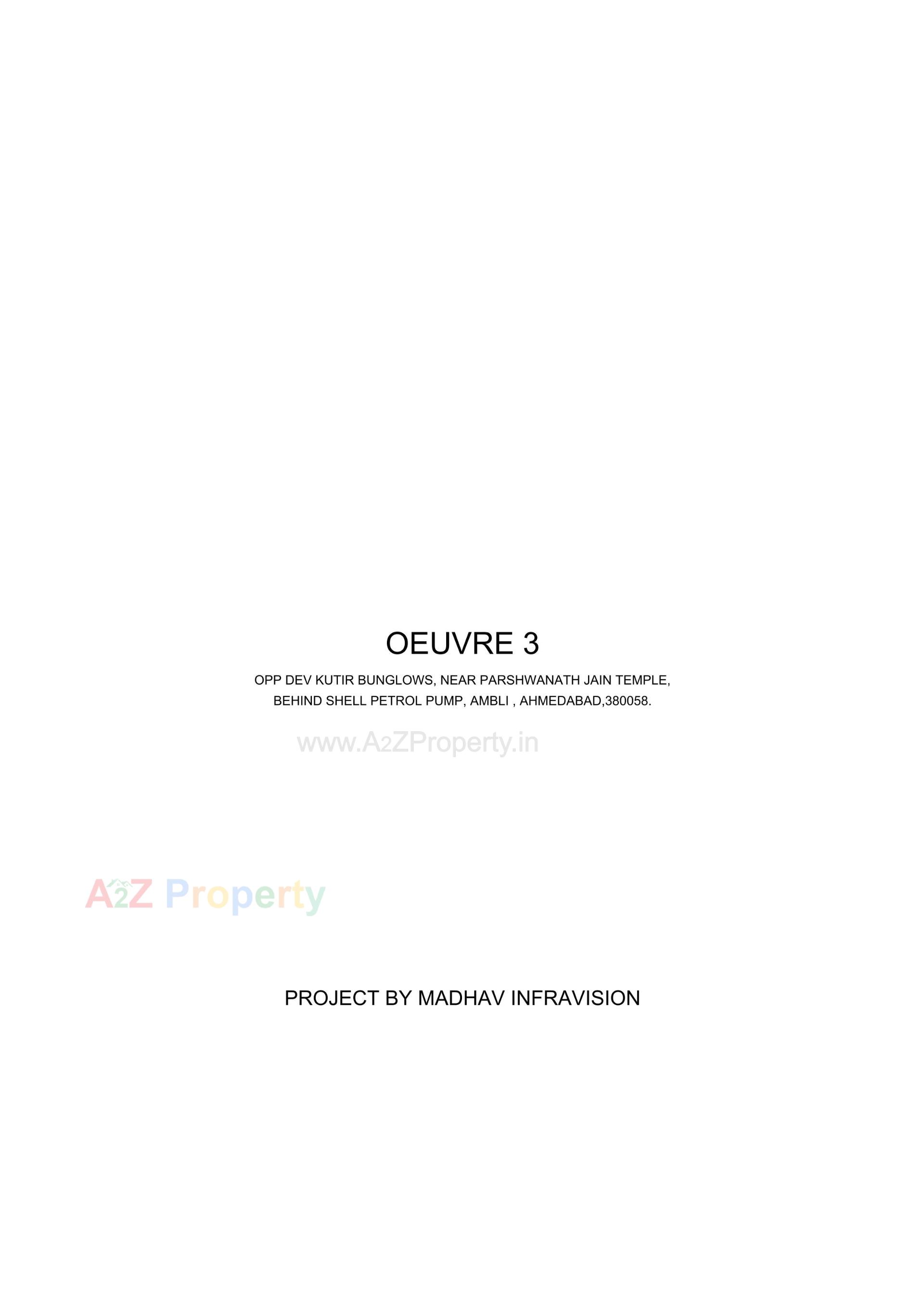  of real estate project Oeuvre located at Ambali, Ahmedabad, Gujarat