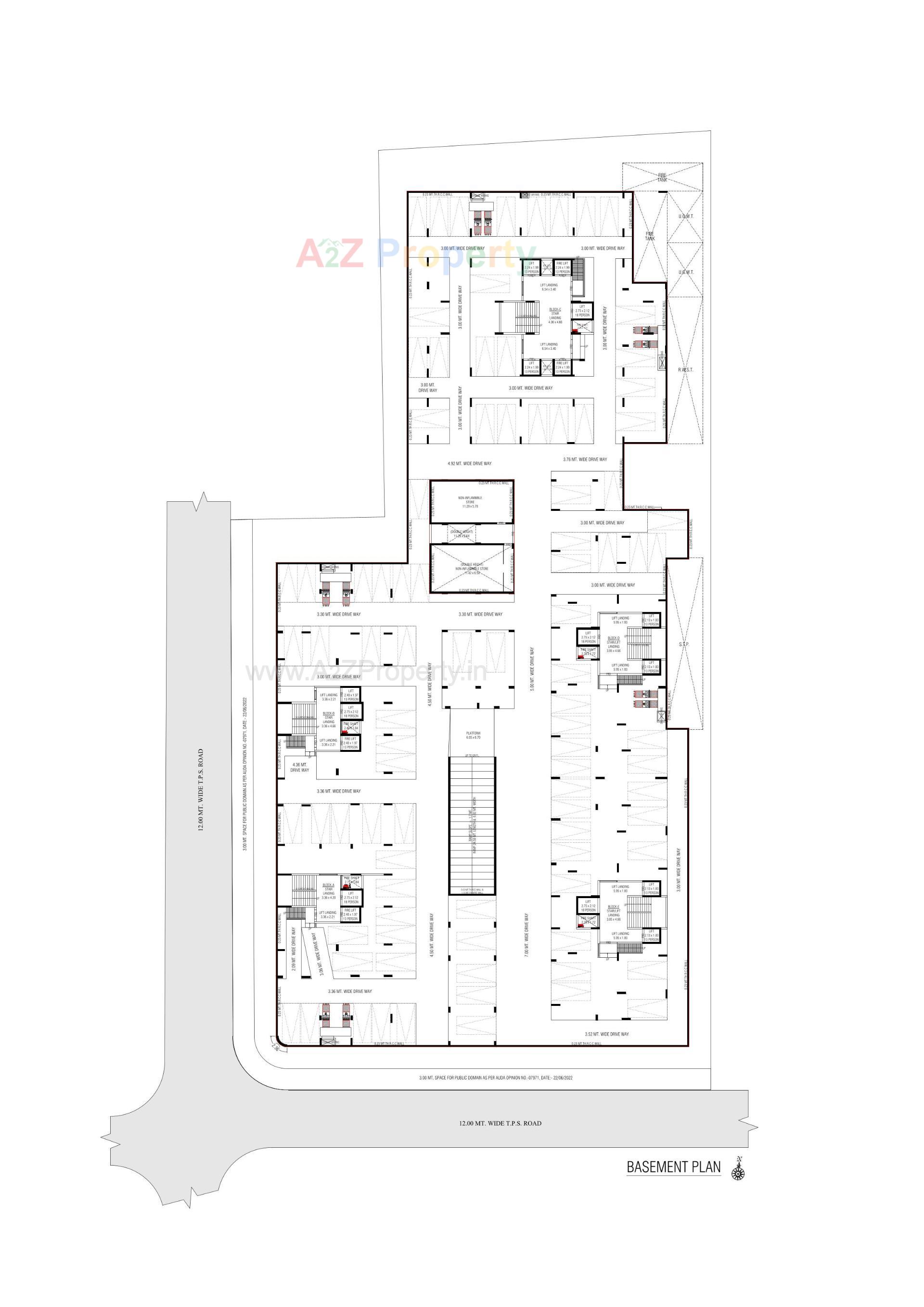 Layout of real estate project Oeuvre located at Ambali, Ahmedabad, Gujarat
