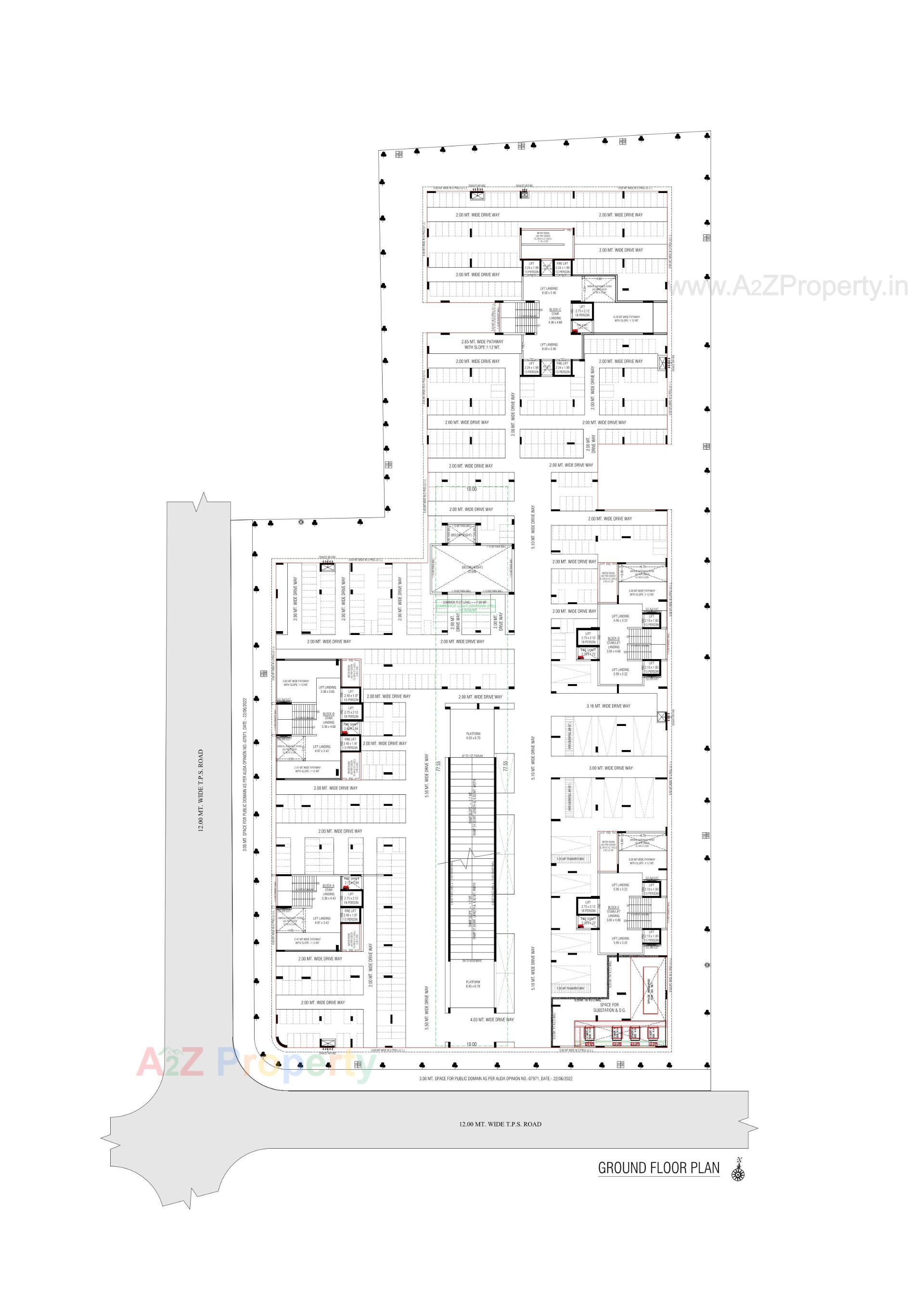 Layout of real estate project Oeuvre located at Ambali, Ahmedabad, Gujarat