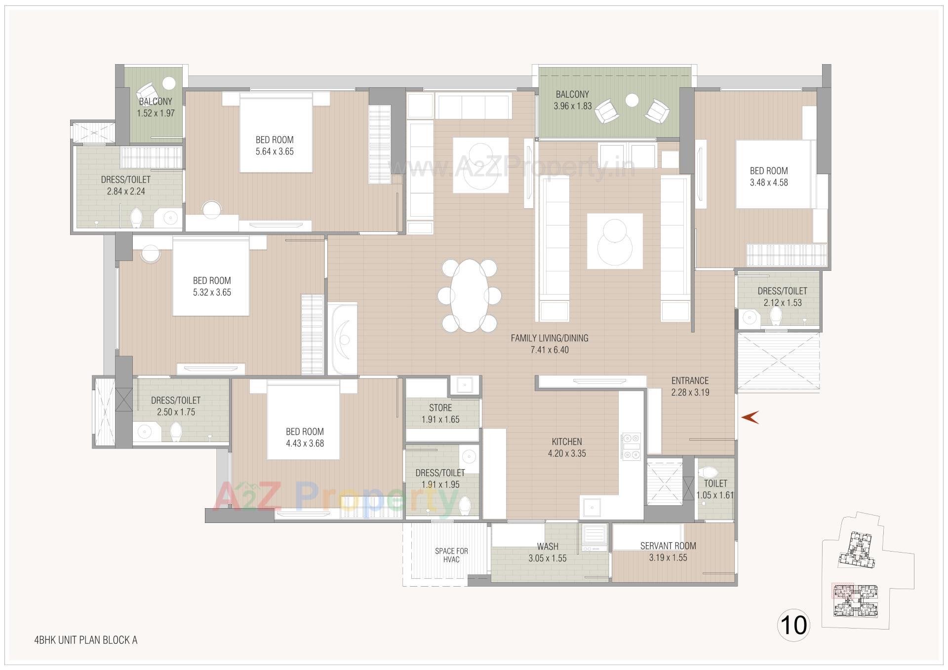 Layout of real estate project Oeuvre Iconic located at Bodakdev, Ahmedabad, Gujarat