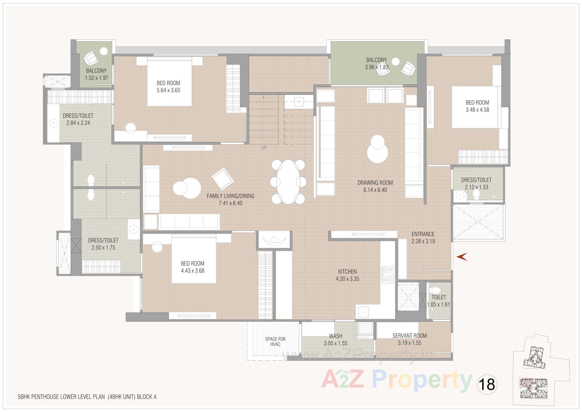 Layout of real estate project Oeuvre Iconic located at Bodakdev, Ahmedabad, Gujarat