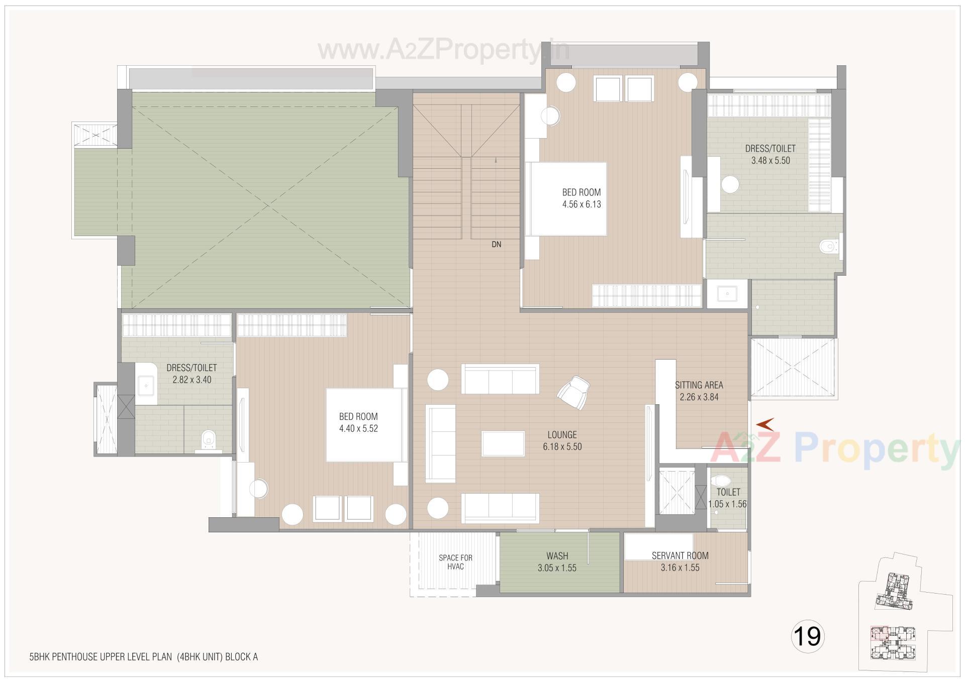 Layout of real estate project Oeuvre Iconic located at Bodakdev, Ahmedabad, Gujarat