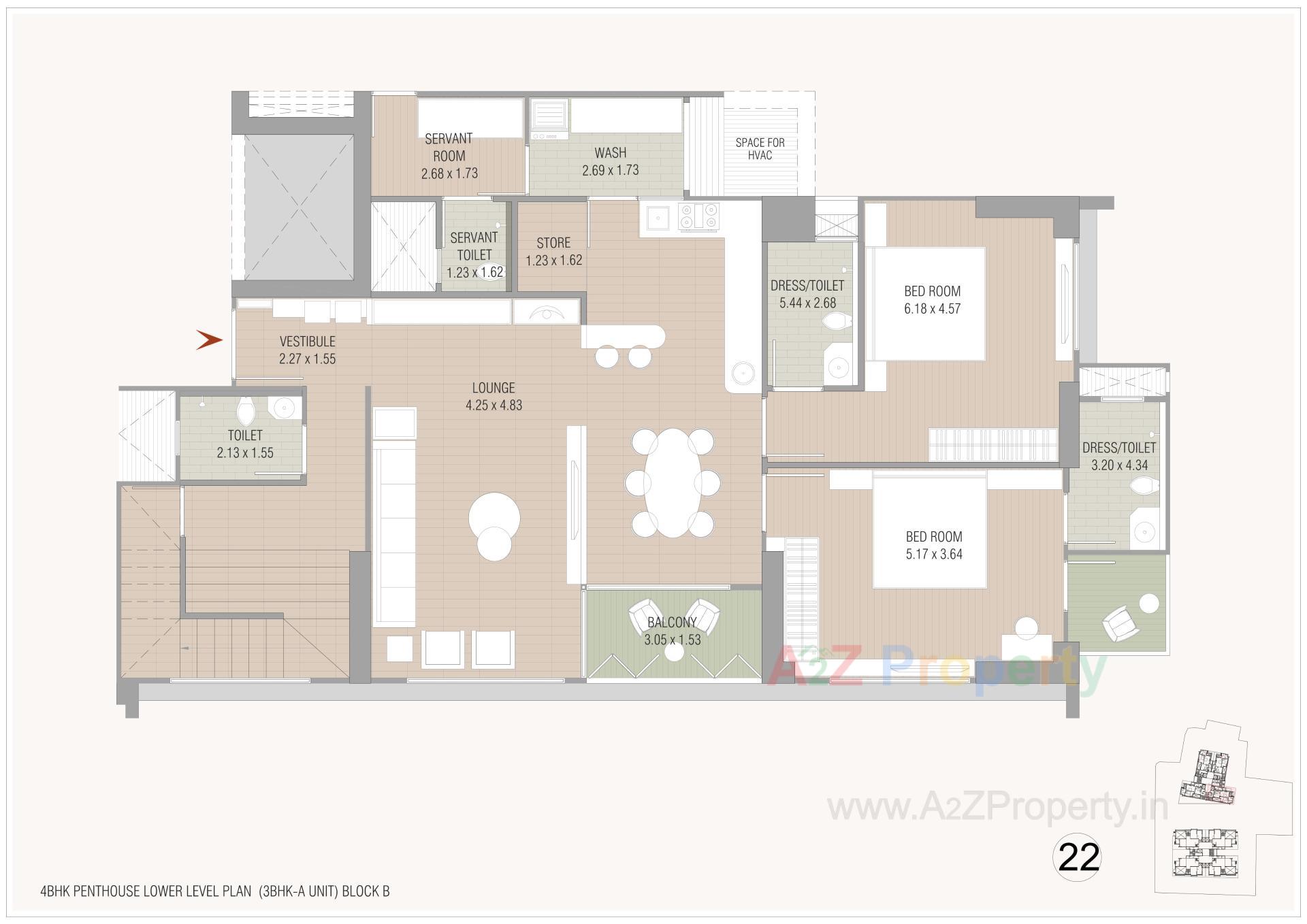Layout of real estate project Oeuvre Iconic located at Bodakdev, Ahmedabad, Gujarat