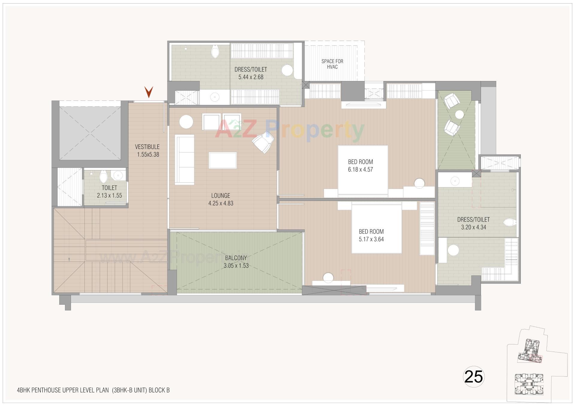 Layout of real estate project Oeuvre Iconic located at Bodakdev, Ahmedabad, Gujarat