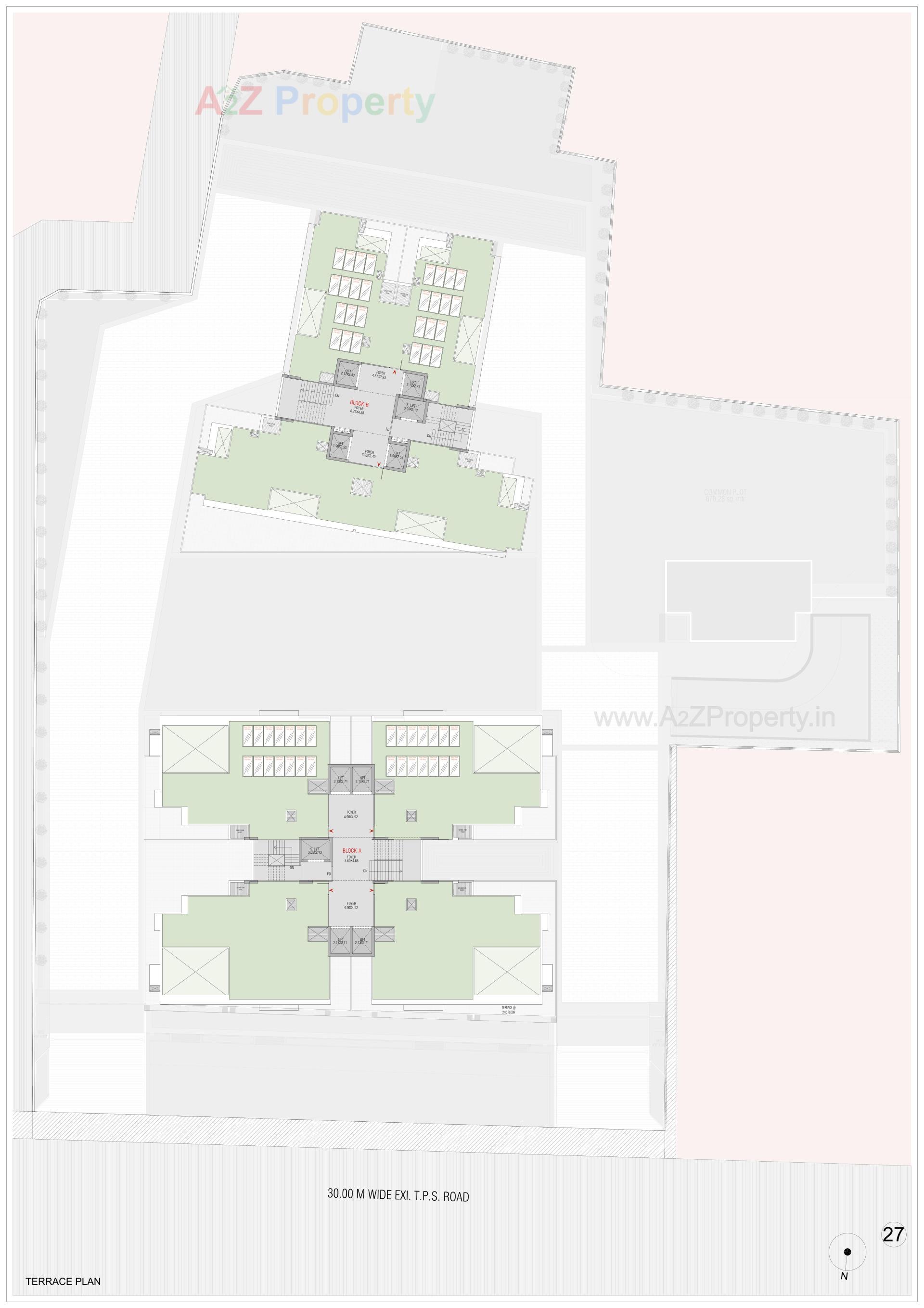 Layout of real estate project Oeuvre Iconic located at Bodakdev, Ahmedabad, Gujarat