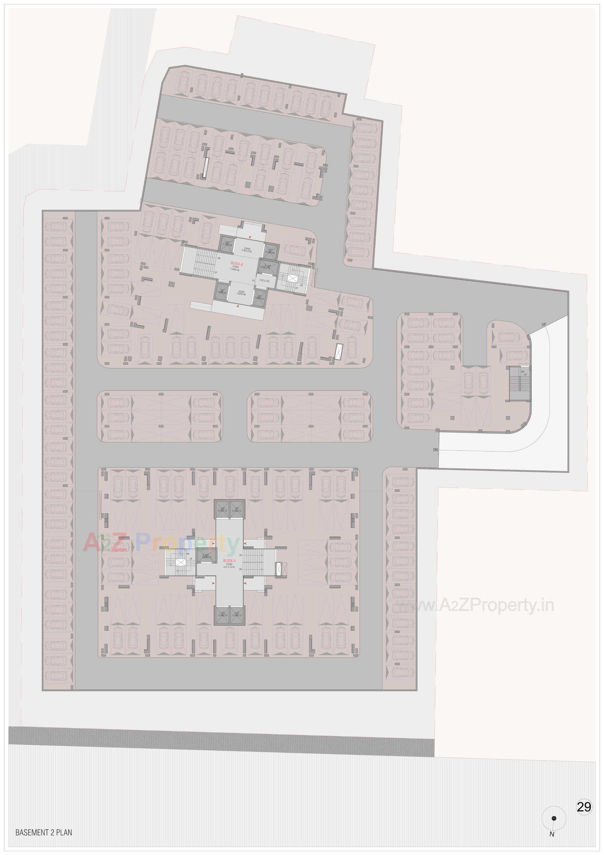 Layout of real estate project Oeuvre Iconic located at Bodakdev, Ahmedabad, Gujarat