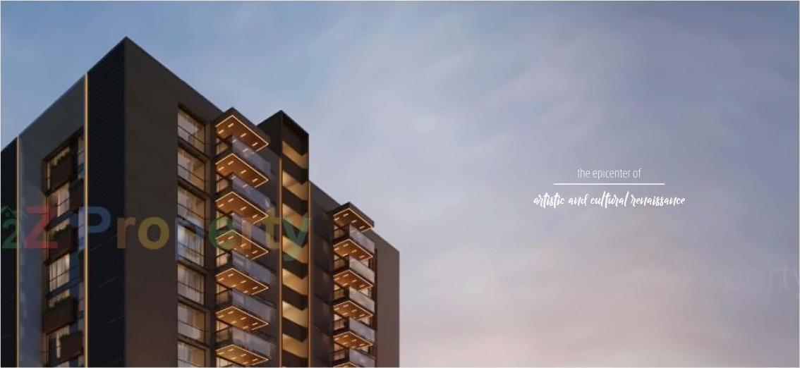 3D Elevation of real estate project Oeuvre located at Jodhpur, Ahmedabad, Gujarat