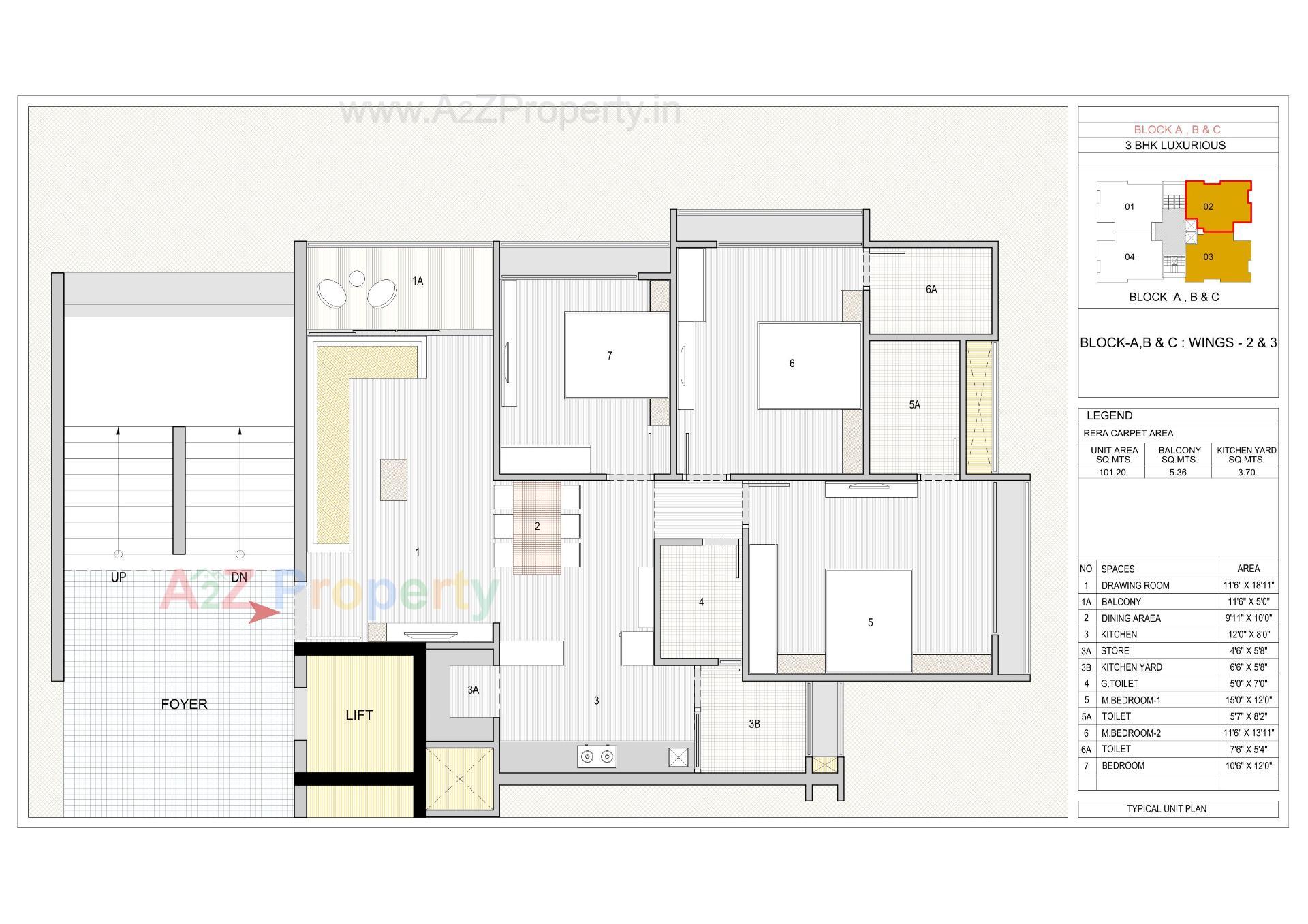 Layout of real estate project Olive Greens located at Gota, Ahmedabad, Gujarat