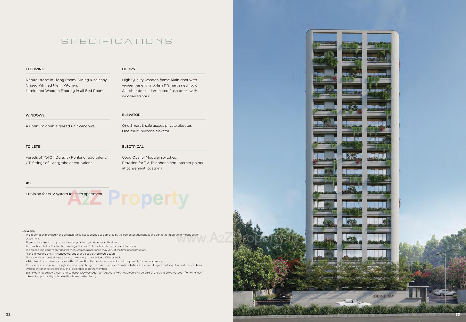 3D Elevation of real estate project Olive Xiv located at Vastrapur, Ahmedabad, Gujarat