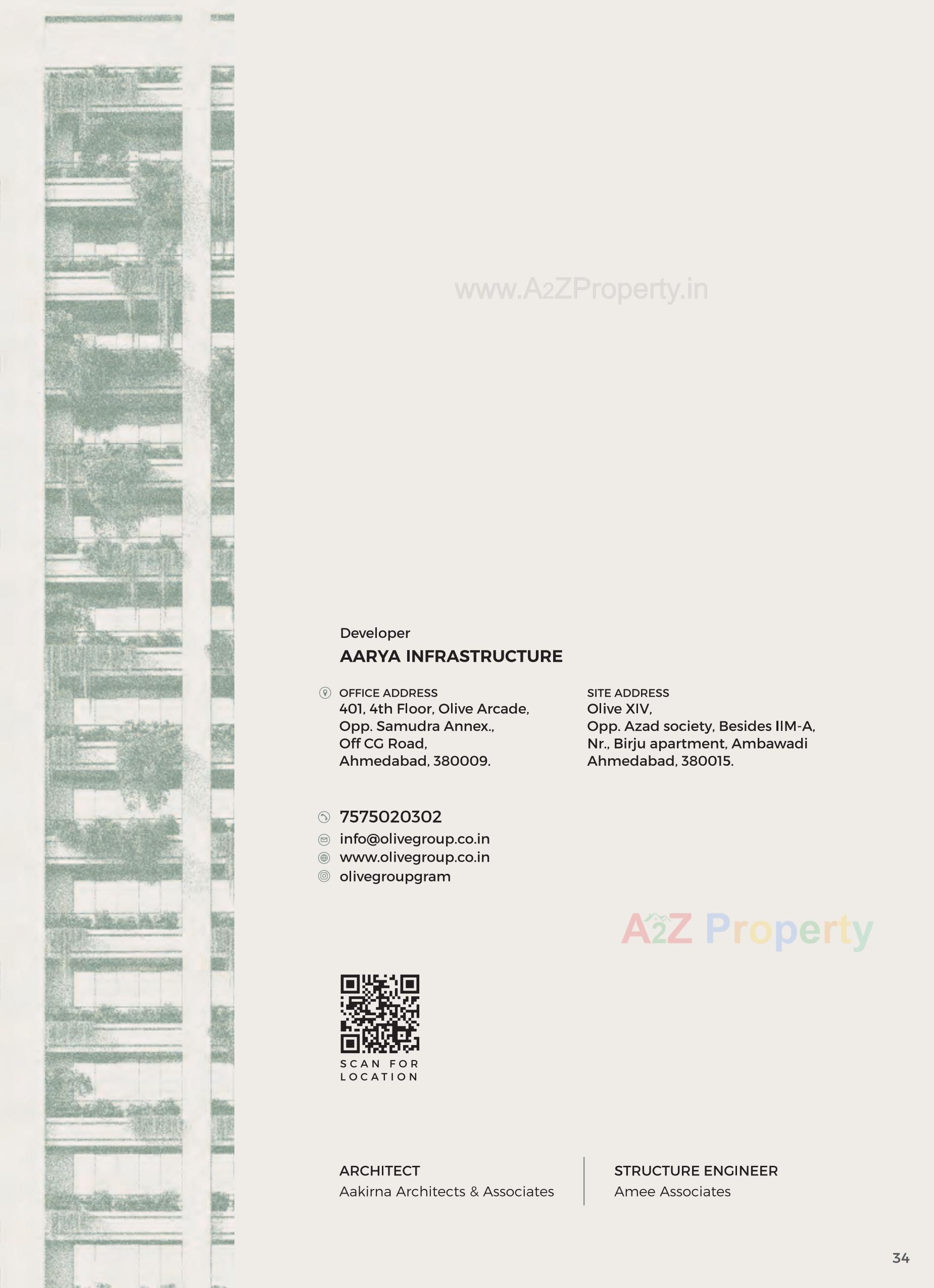  of real estate project Olive Xiv located at Vastrapur, Ahmedabad, Gujarat