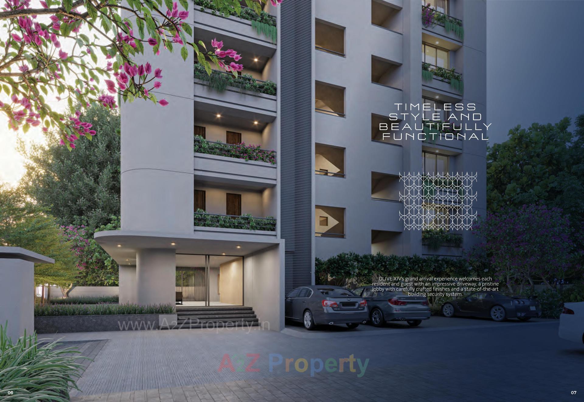 3D Elevation of real estate project Olive Xiv located at Vastrapur, Ahmedabad, Gujarat