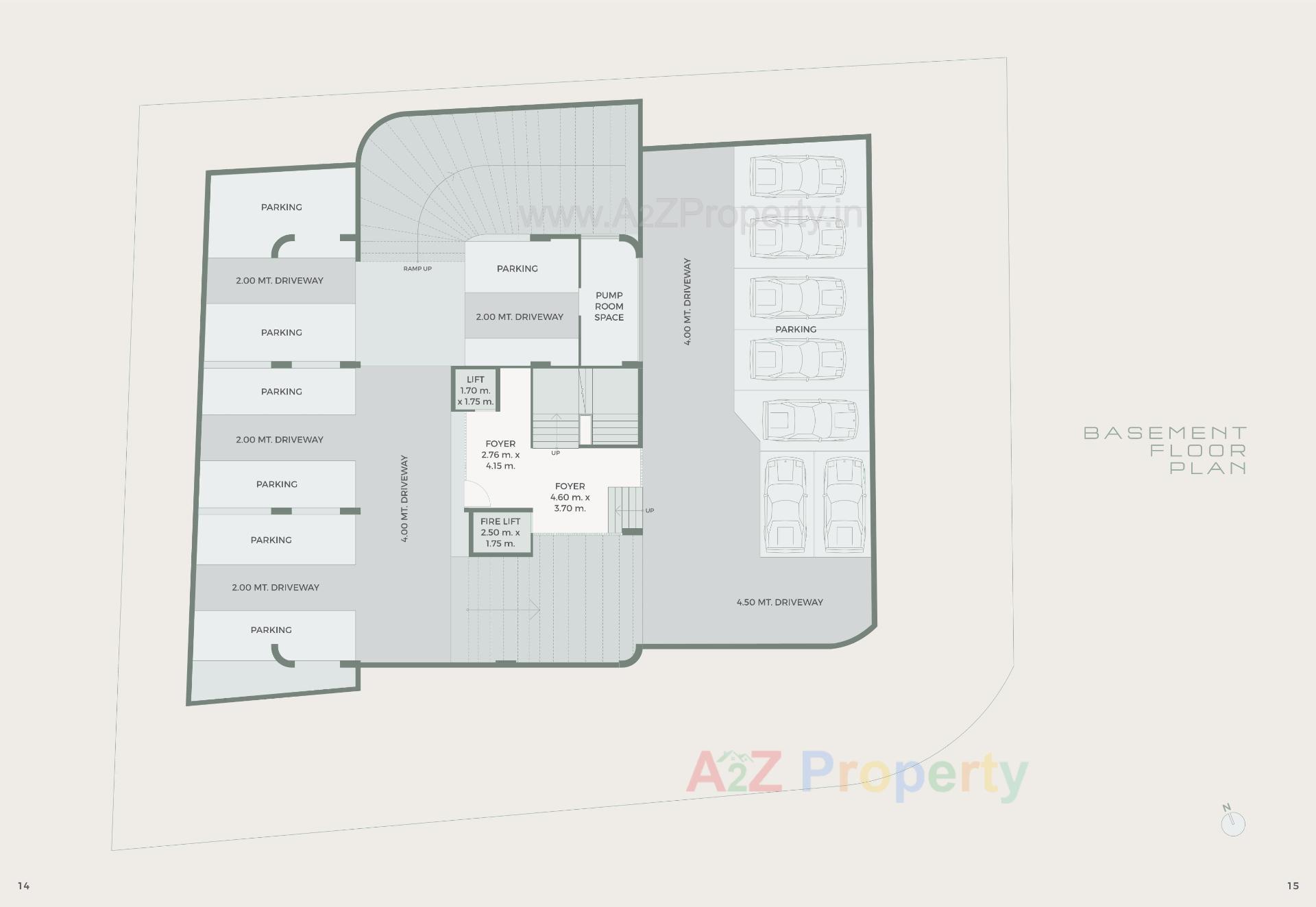 Layout of real estate project Olive Xiv located at Vastrapur, Ahmedabad, Gujarat