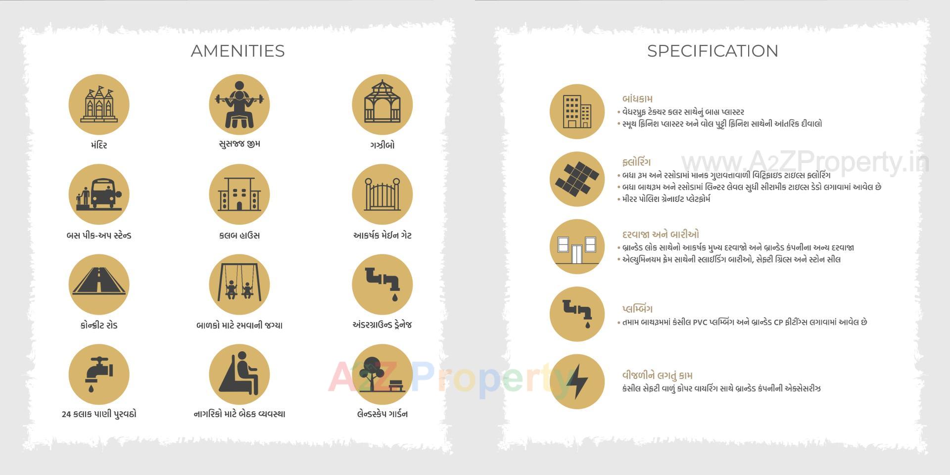  of real estate project Om County located at Vinzol, Ahmedabad, Gujarat