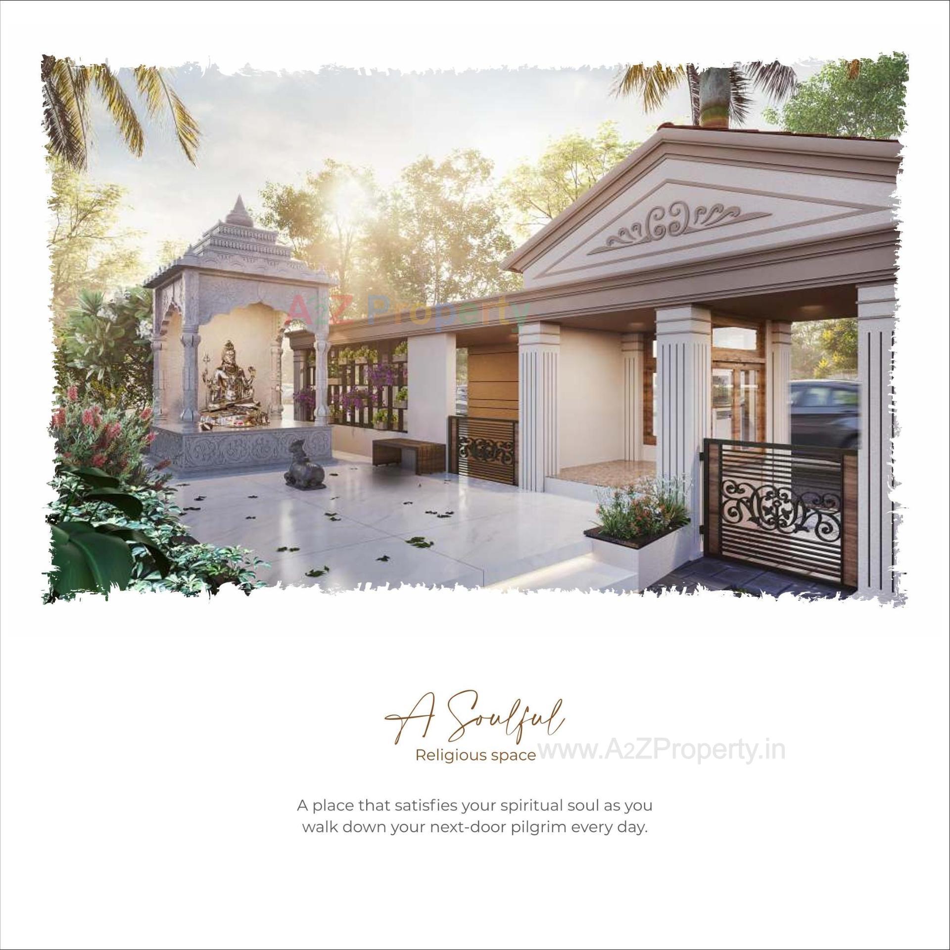 3D Elevation of real estate project Om County located at Vinzol, Ahmedabad, Gujarat