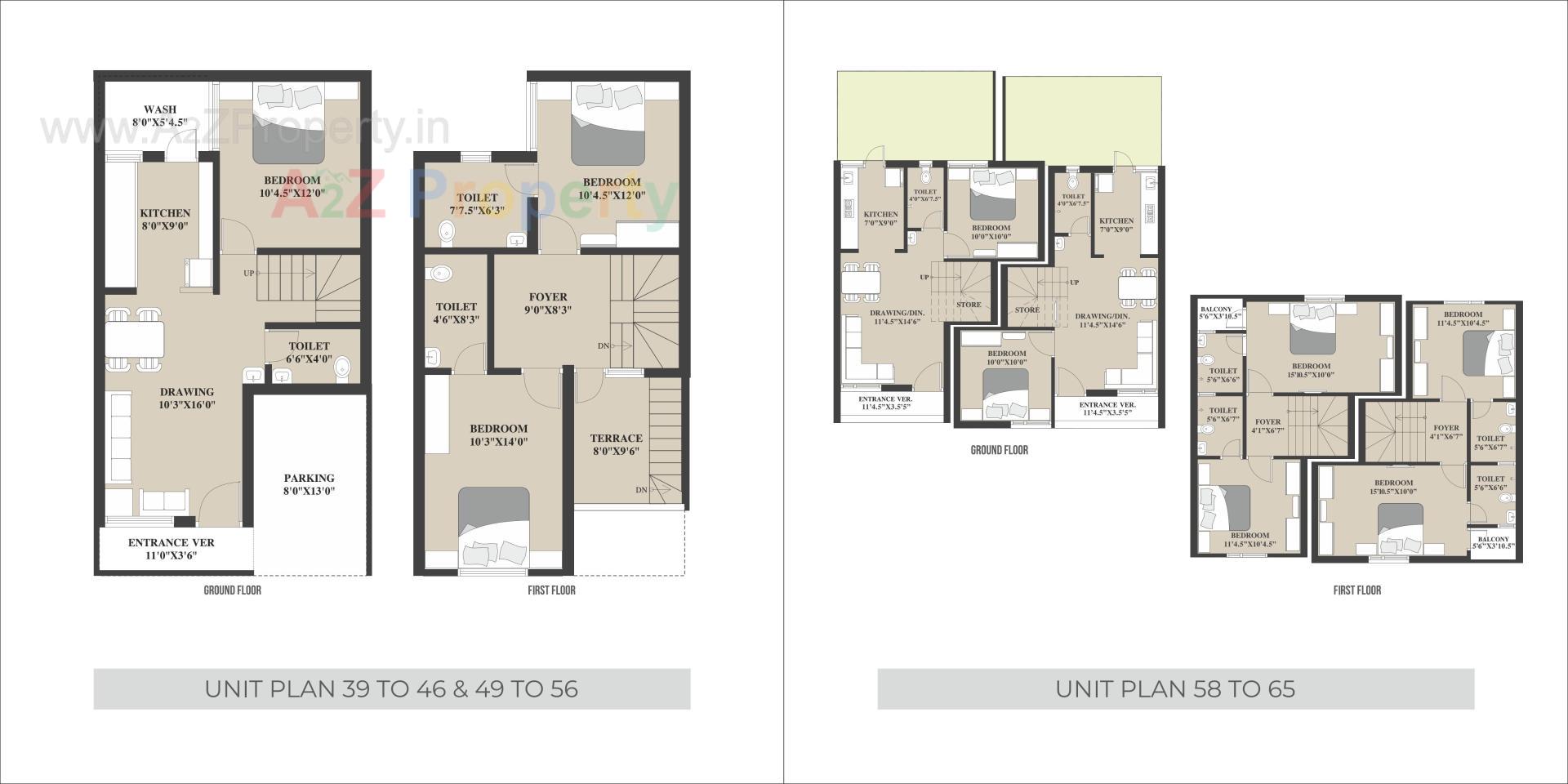 Layout of real estate project Om County located at Vinzol, Ahmedabad, Gujarat