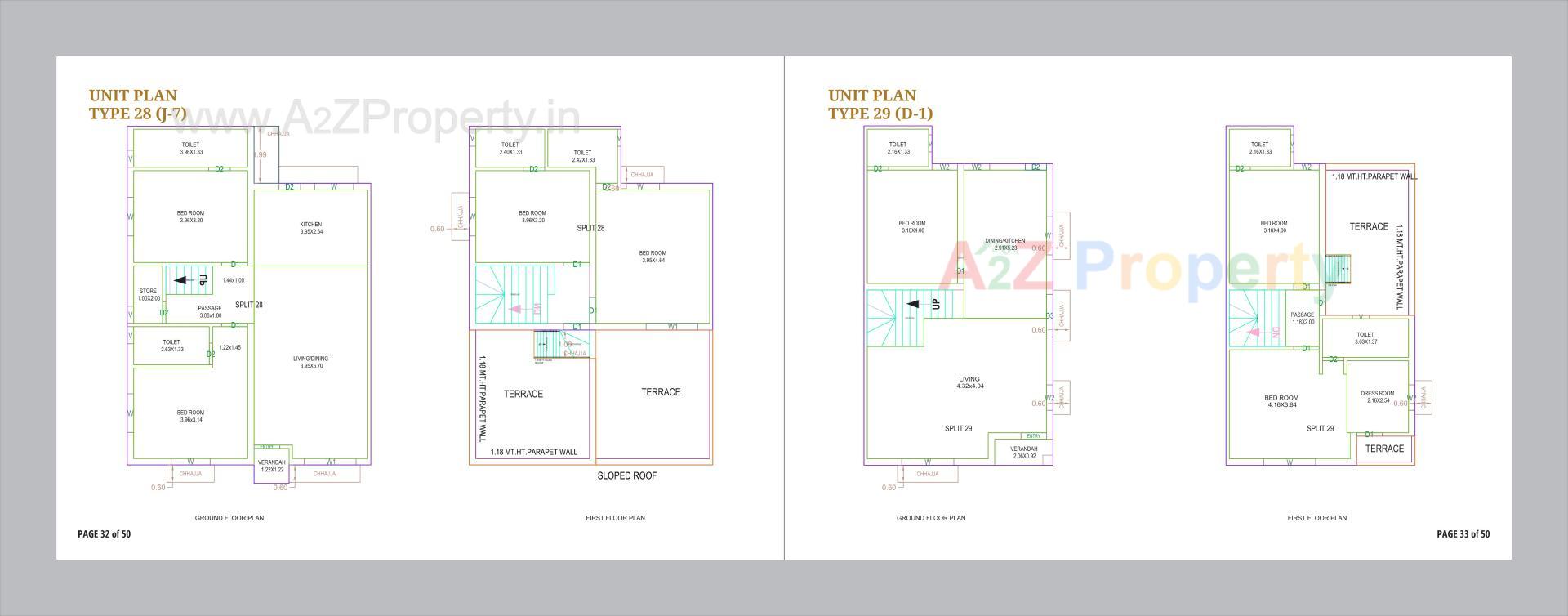 Layout of real estate project Om Courtyard located at Vinzol, Ahmedabad, Gujarat