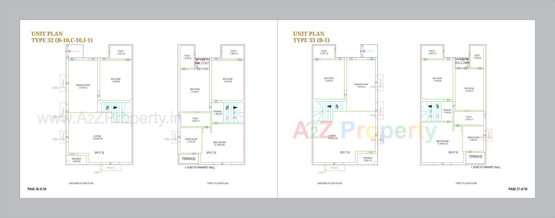 Layout of real estate project Om Courtyard located at Vinzol, Ahmedabad, Gujarat