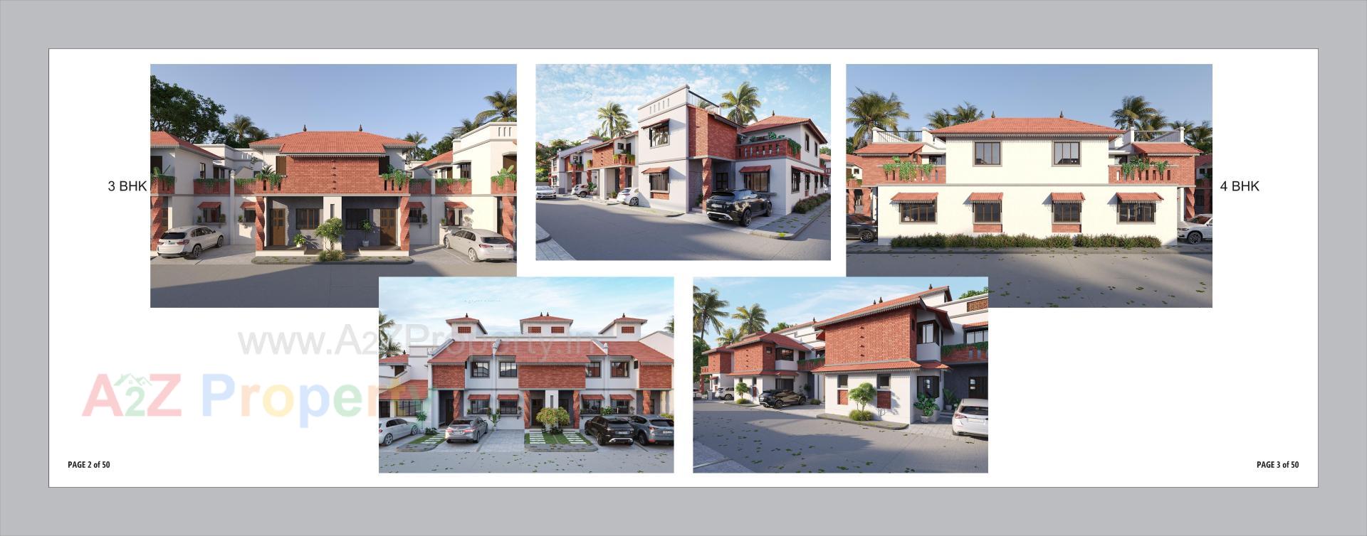 3D Elevation of real estate project Om Courtyard located at Vinzol, Ahmedabad, Gujarat