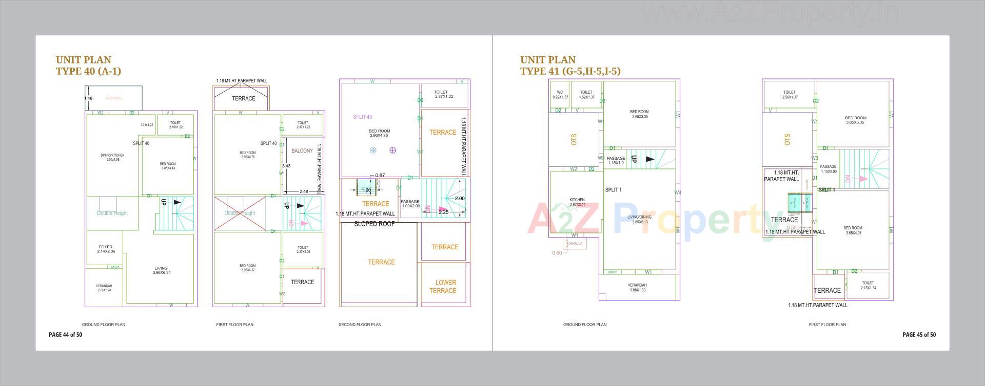 Layout of real estate project Om Courtyard located at Vinzol, Ahmedabad, Gujarat