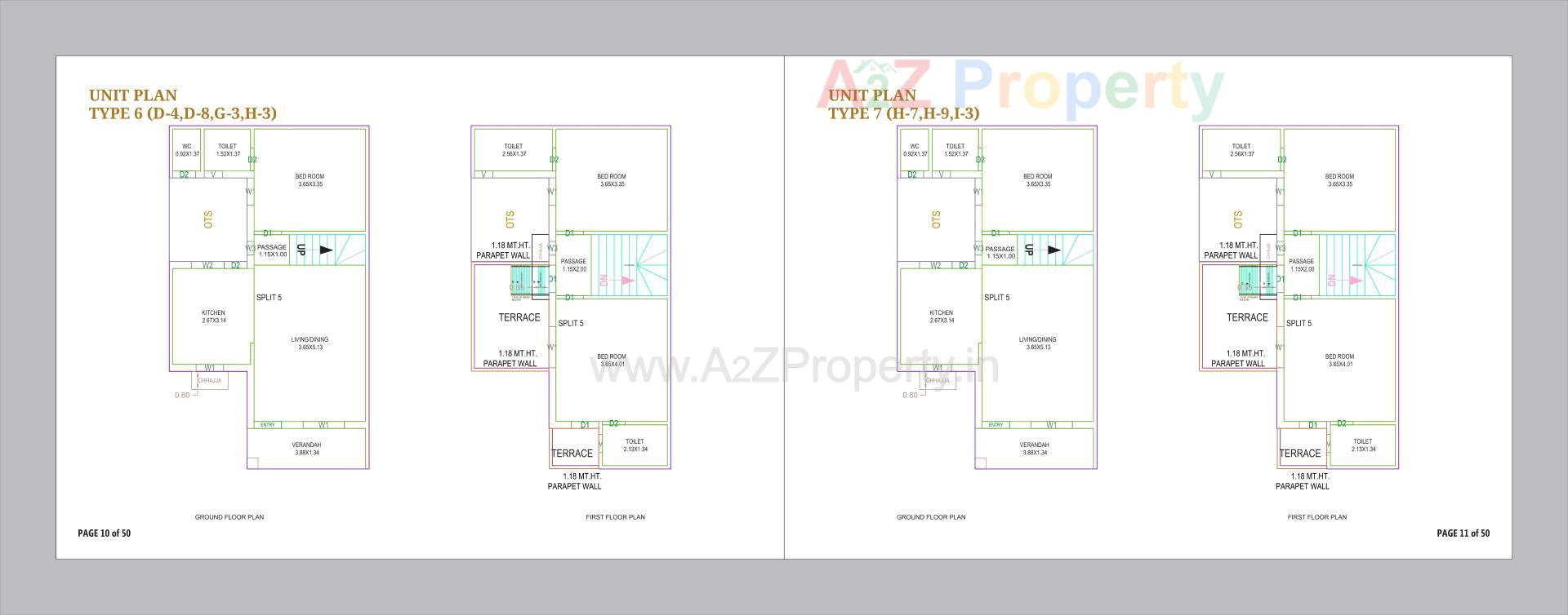 Layout of real estate project Om Courtyard located at Vinzol, Ahmedabad, Gujarat
