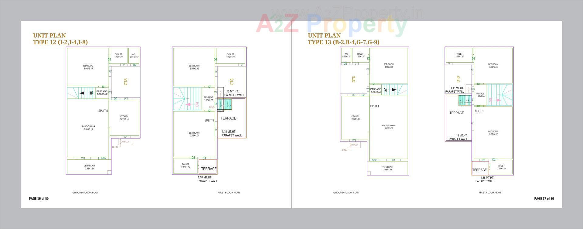 Layout of real estate project Om Courtyard located at Vinzol, Ahmedabad, Gujarat