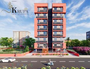 Elevation of real estate project Om Krupa located at Thaltej, Ahmedabad, Gujarat