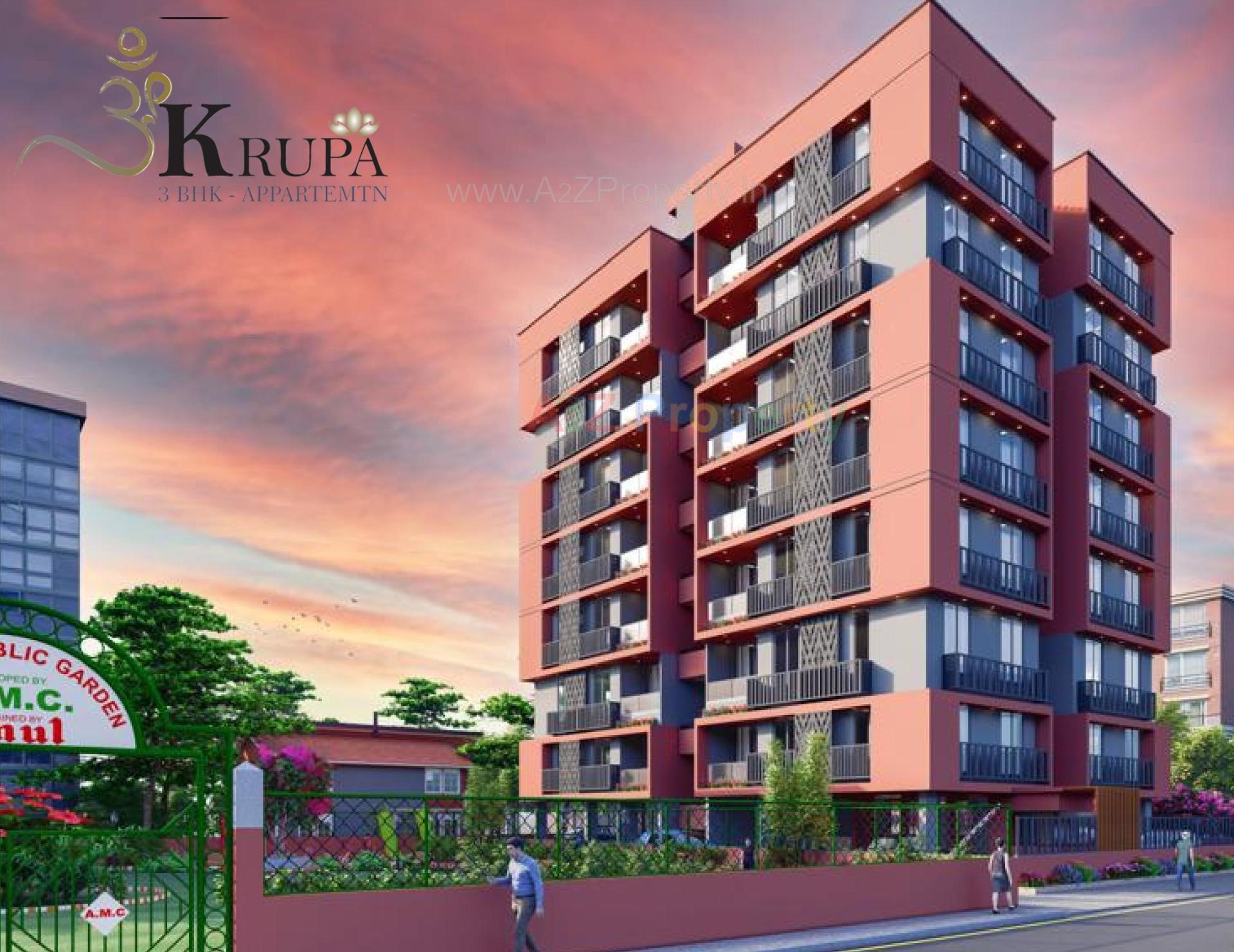 3D Elevation of real estate project Om Krupa located at Thaltej, Ahmedabad, Gujarat