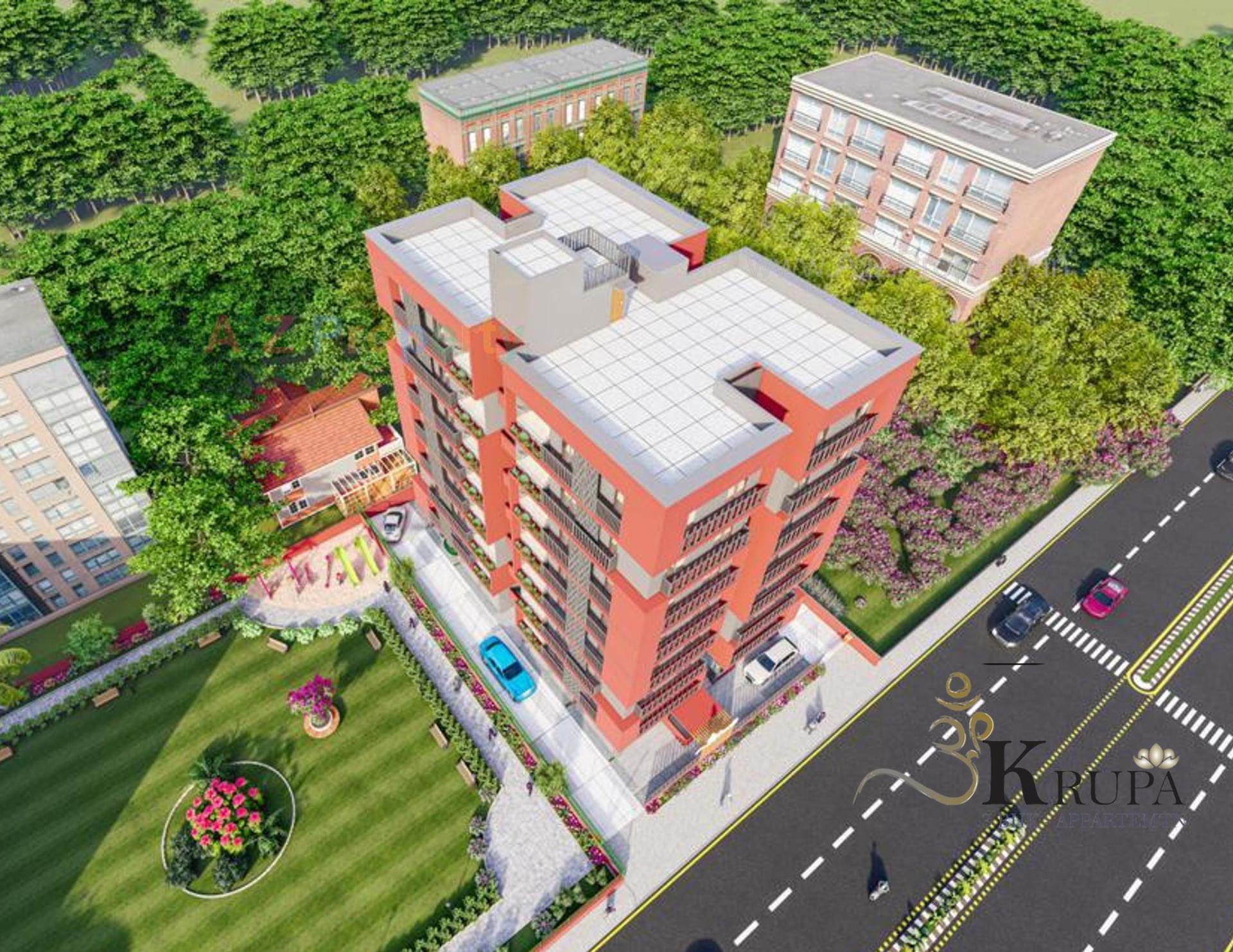 3D Elevation of real estate project Om Krupa located at Thaltej, Ahmedabad, Gujarat